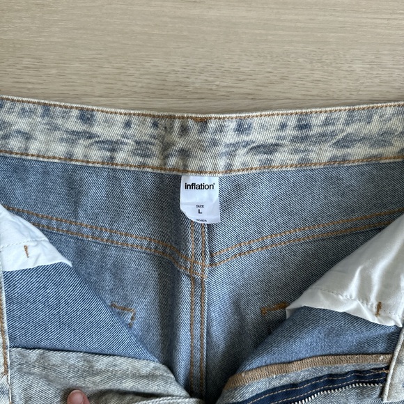 Inflation printed patchwork denim jeans - Picture 3 of 8